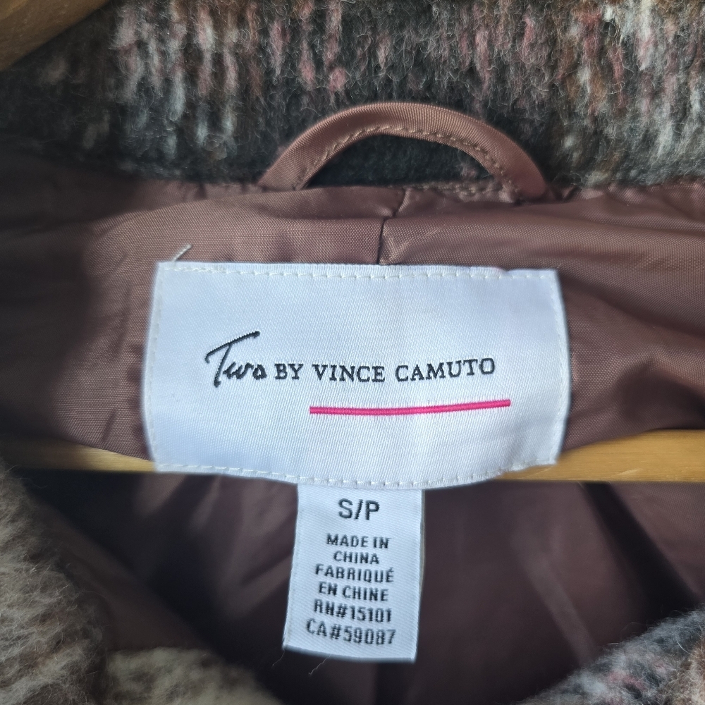Two by Vince Camuto Wool Plaid Shacket Womens Small - Picture 6 of 13